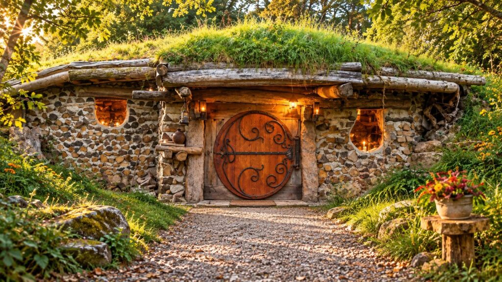 Maison sous la colline à la porte ronde — visite imaginée de la maison Sbot
