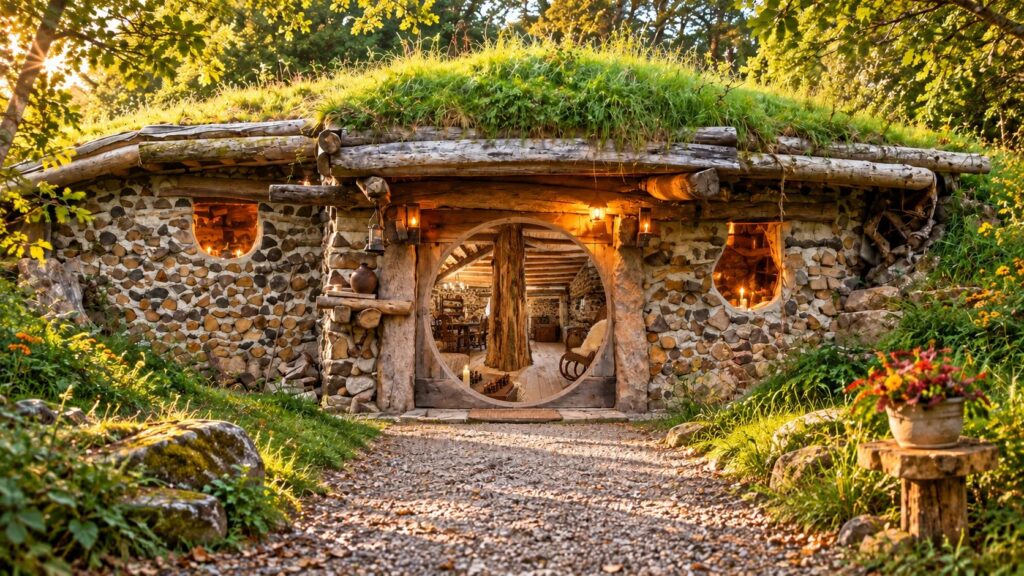 Le seuil de la porte ronde ouverte — visite imaginée